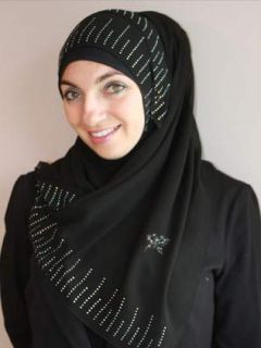 Eid Special Sparkle Hijab Striped Sequence Islamic Clothing Eid Sale 