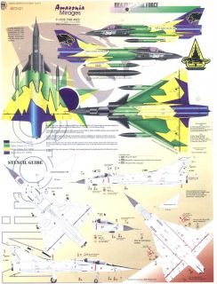 Aztec Decals 1 72 ia Mirage Jet Fighters Mint