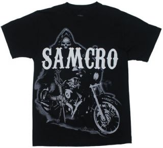 Big Bike Reaper Sons of Anarchy T Shirt