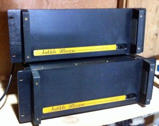 PAIR 2 AUDIBLE ILLUSIONS AMPLIFIERS M 150 TESTED WORKS GREAT 