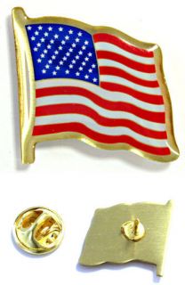 USA Flag Lapel Pin Jacket Jewelry American US Old Glory
