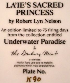 Danbury Mint Underwater Paradise Set of 7 Plates