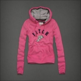   Fitch A F Hollister Womens Andrea Hoodie Sweatshirt Pink XS