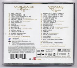 Andrea Bocelli MI Navidad Mexican Edition CD DVD RARE
