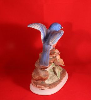 Andrea Sadek Porcelain Bluebird Figurine Number 7703 Mint