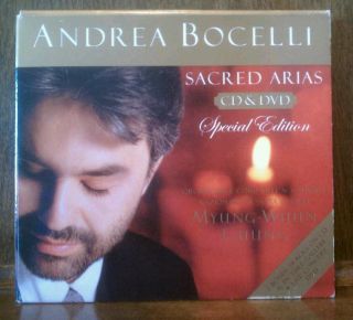 Andrea Bocelli Sacred Arias CD DVD as Seen on PBS New