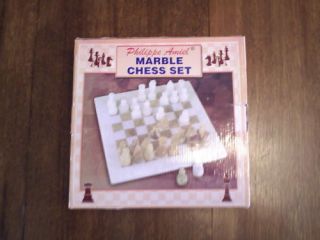 Philippe Amiel Marble Chess Set Hand Made New in Box