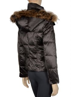 450 Andrew Marc Quilted Down Parka Small Puffer Jacket Raccoon Fur 