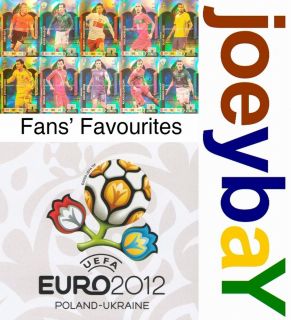 Choose Euro 2012 Fans Favourite 257 275 Panini Adrenalyn XL from All 
