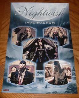 NIGHTWISH SIGNED IMAGINAERUM POSTER CD Anette Olzon LITHOGRAPH