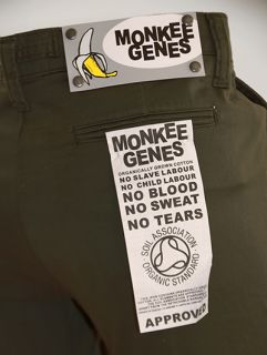 Monkee Genes Skinny Leg Sateen Chino Olive