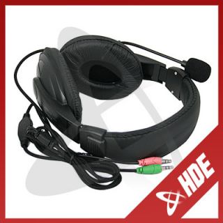 PC Gaming Stereo Headset w Mic New Headphones Skype Messanger Gamer 