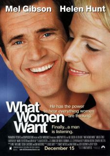 policy what women want movie poster 2 sided original 27x40