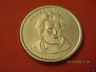 2008 D BU Andrew Jackson Presidental One Dollar Coin