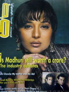 Jul 1996 Madhuri Juhi Urmila Shilpa Arbaaz Anil Mag