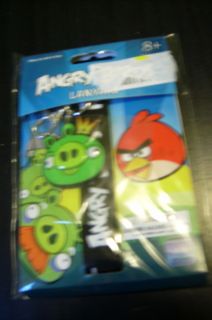 ANGRY BIRDS LANYARD ID BADGE HOLDER NECKLACE GREEN KING PIG FIGURE 