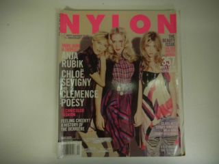 Nylon Magazine Anja Rubik Chloe Sevigny and Clemence Poesy April 2008 