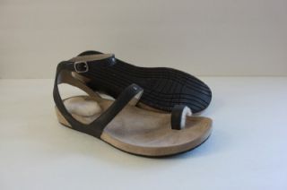 UGG Womens Andalusia Brown Leather Thong Flip Flop Shoe Sandal Size 9 