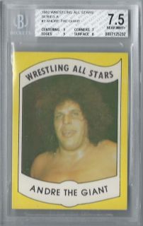 ANDRE THE GIANT 1982 Wrestling All Stars Series A card 1 BGS 7 5