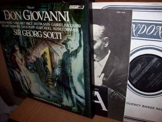 Don Giovanni 1978 Solti Weikl Price London UK London ffrr Stereo 4LP 