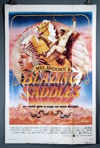 Blazing Saddles Mel Brooks 1974 Original Poster 27x41