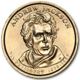 2008 D Mint Andrew Jackson Dollar BU No Scratches 1 Coin