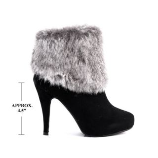   Womens Fashion   Ankle Shoes High Heel Boots Booties Ankle Cuffs Fur