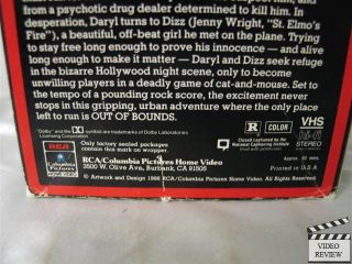 Out of Bounds VHS Anthony Michael Hall Jenny Wright