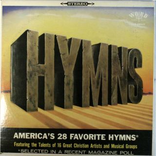 Word Records Americas 28 Favorite Hymns LP USA Word VG G