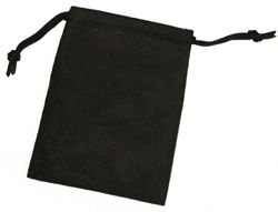 anti tarnish fabric drawstring pouch 3 5 x4 5 black