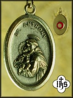 Anthony Saint Antonio Relic Medal Pendant 925 Chain