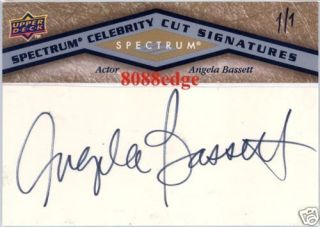 2009 Spectrum Celebrity Cut Auto Angela Bassett 1 1 of Autograph Tina 