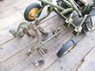 Antique Vintage Bolens 2 Wheel Walk Behind Garden Tractor + Blade 
