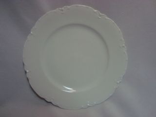 Antique Haviland France White Porcelain Dinner Plate