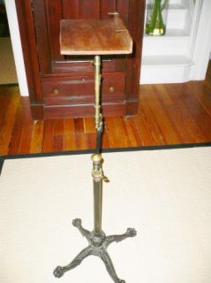 Antique Reading Stand Victorian Carters Literary Music Steampunk 