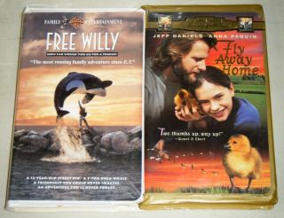 Fly Away Home Free Willy Animal Featuring Family Adventure VHS Movie 