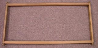 Antique Rug Hooking Wood Frame Set Crafts Sewing Quilt Rectangle Shape 