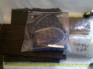 Antique Vintage Tube Radio Parts Grill Cloth Replacement Lot