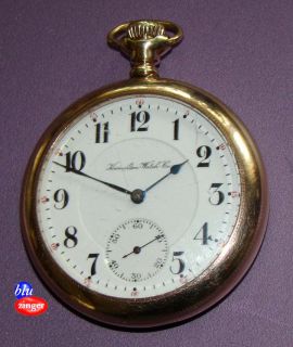 Antique Hamilton 21 Jewel Pocket Watch Dueber GF Case