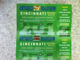 Free Antiques Roadshow Tickets w/Purchase of Envelope; Cincinnati 