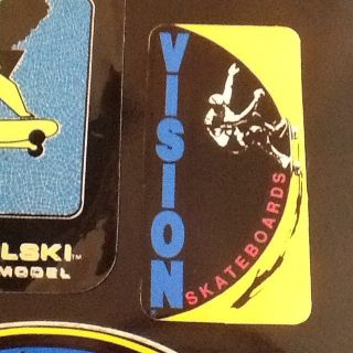 Vintage Skateboard sticker Vision Gator & Groholski RARE lot Original 