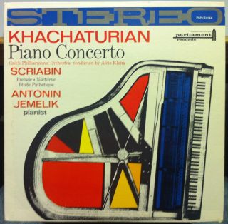 ANTONIN JEMELIK khachaturian piano concerto LP Mint  PLP(S) 164 Record 