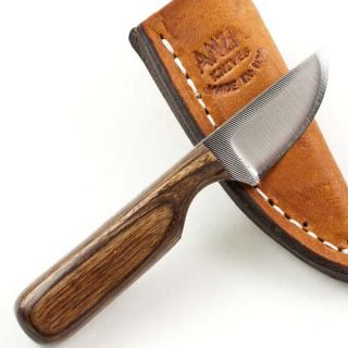 Anza Wood Mini Skinner Hunter Knife Made in USA Full Tang New Skinning 