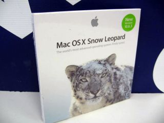 Apple Mac OSX Snow Leopard Version 10 6 3 New Box Install Software 