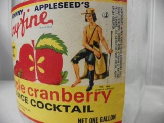 One Gallon Veryfine Johnny Appleseeds Apple Cranberry Juice Cocktail 