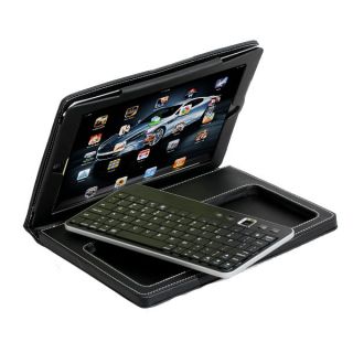   Keyboard w Smart PU Leather Case for Apple New iPad 2 3