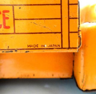 antique Toy Tin Friction Truck Road Service Japan