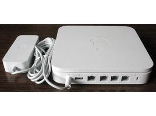 Apple Airport Extreme 802 11n MC340LL A Wireless Router Base Station 