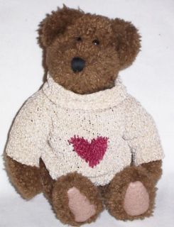 Retired Boyds Plush Bear Hartley B Mine Sweater w Heart