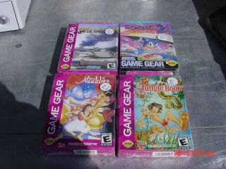 WHOLESALE LOT OF 4 SEGA GAME GEAR GAMES BOXED FACTORY SEALED WOW